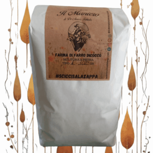 sacchetto di carta 1kg farina semintegrale di farro dicocco abruzzo @ilmanieroinvallelonga