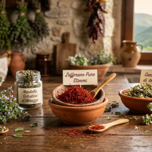Spezie ed Erbe Aromatiche: Zafferano, Nepitella e Rosmarino | Il Maniero in Vallelonga